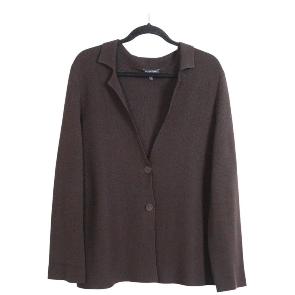 Eileen Fisher Dark Brown Women's Blazer